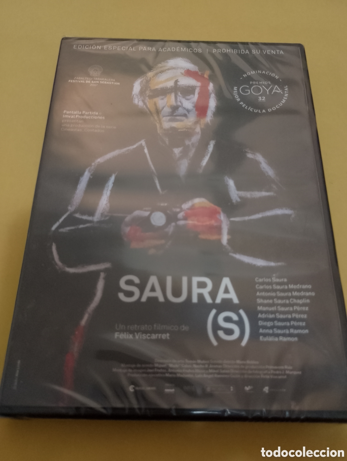 Cinema: Dvd. Saura(s). Precintado. Documental in&eacute;dito. Edici&oacute;n Especial para la Academia de Cine.