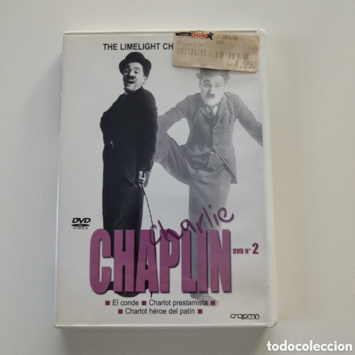 Cine: DVD / CHARLIE CHAPLIN / VOL 2 / EL CONDE - CHARLOT PRESTAMISTA - HEROE DEL PAT&Iacute;N