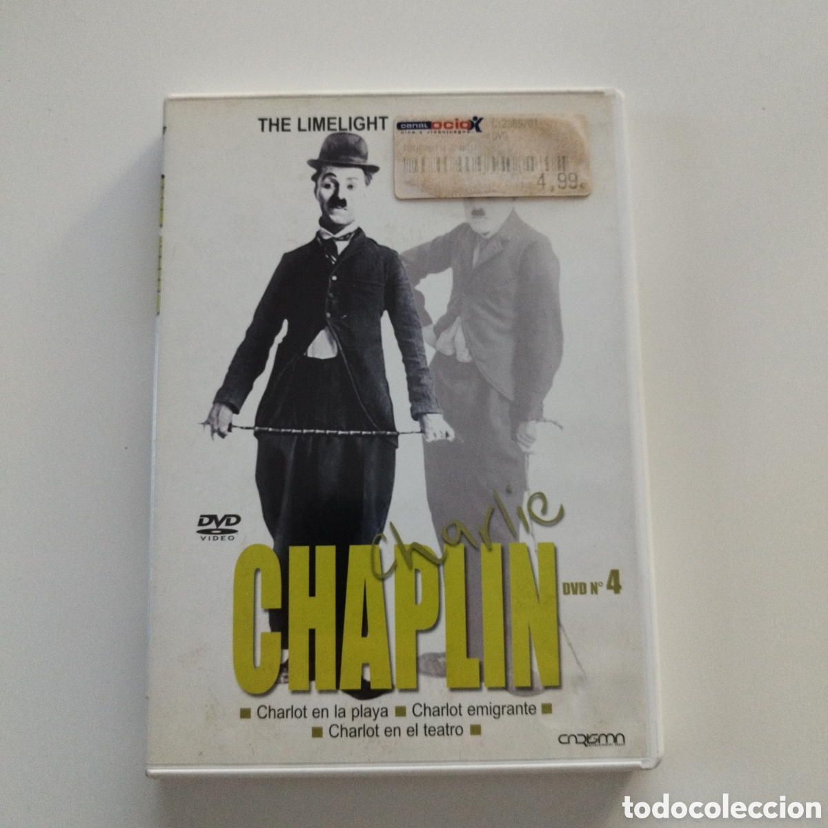 Cine: DVD / CHARLIE CHAPLIN / VOL 4 / CHARLOT EN LA PLAYA - EMIGRANTE - EN EL TEATRO