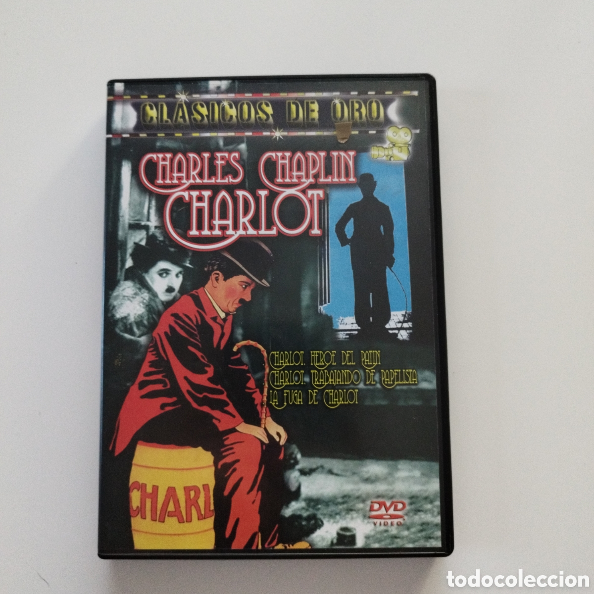 Cine: DVD / CLASICOS DE ORO / CHARLOT / CHARLOT HEROE DEL PAT&Iacute;N - TRABAJANDO DE PAPELISTA - LA FUGA