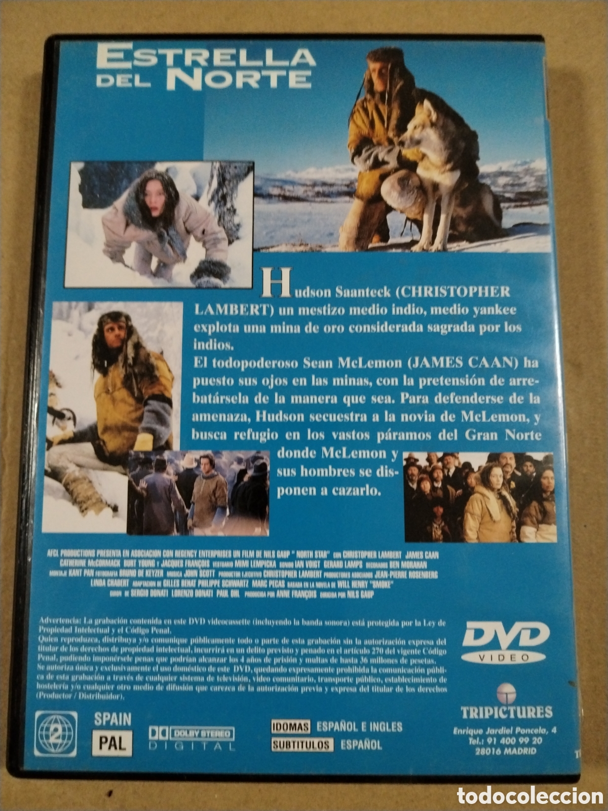 Cine: ESTRELLA DEL NORTE. CHRISTOPHER LAMBERT. DVD. - Foto 2