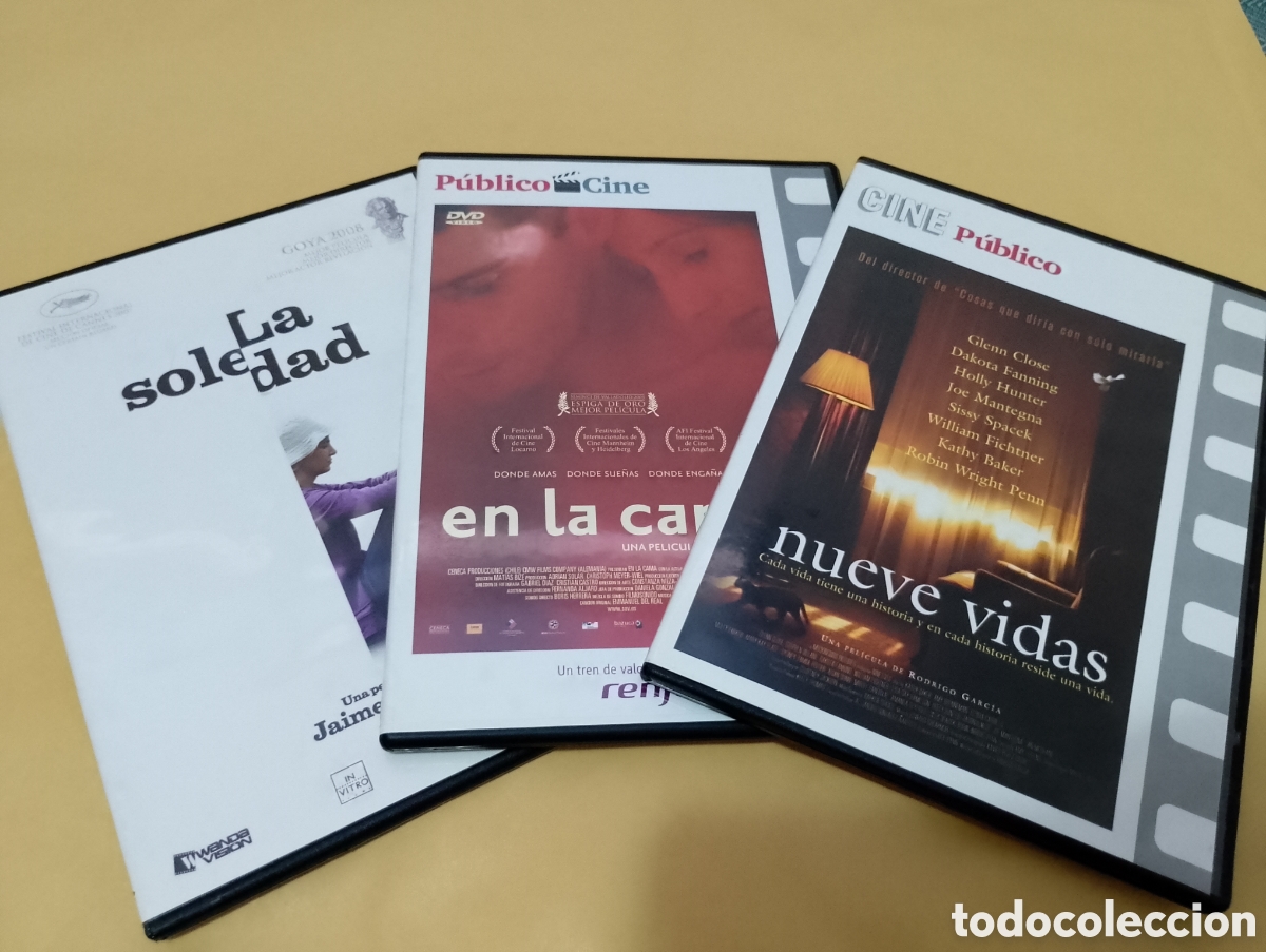 Kino: 3 DVDs. La soledad + En la cama + Nueve vidas.