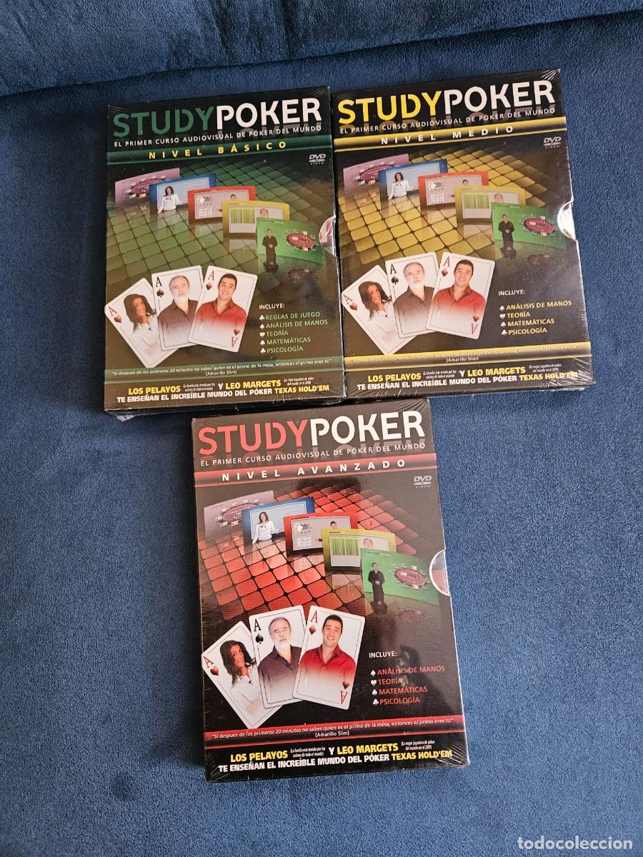 Cine: LOTE 3 CARPETAS CON 3 DVD STUDYPOKER . CURSO AUDIOVISUAL DE POKER DEL MUNDO. PRECINTADO.