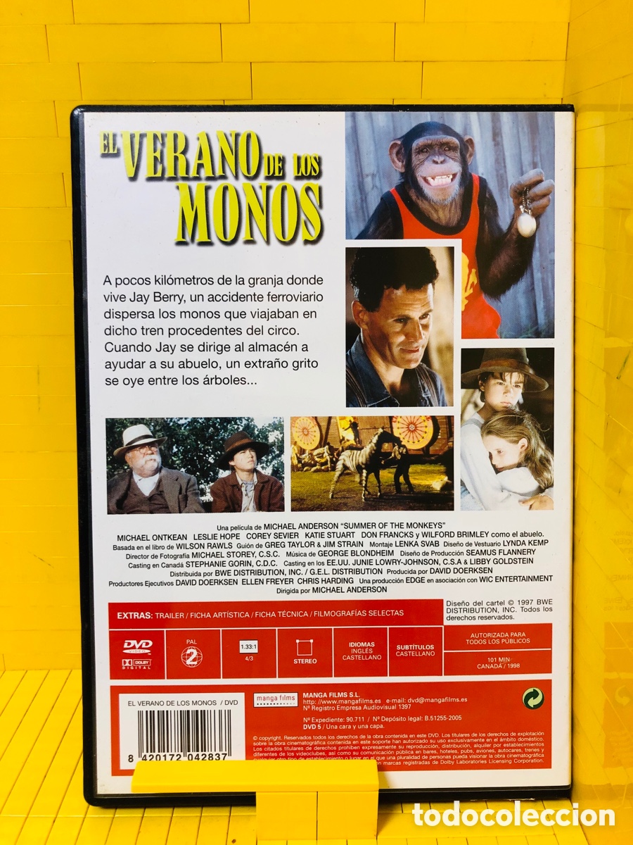 Cine: DVD ● EL VERANO DE LOS MONOS - Foto 2