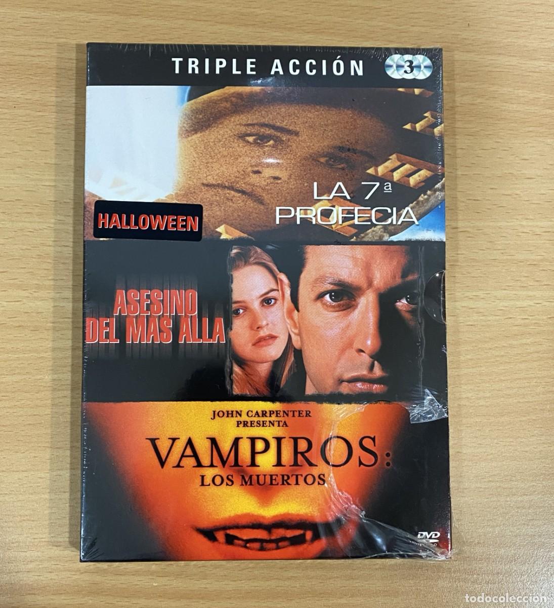 Cine: PACK DVD CINE DE TERROR - LA 7&ordf; PROFEC&Iacute;A + ASESINO DEL M&Aacute;S ALL&Aacute; + VAMPIROS, LOS MUERTOS. PRECINTADO