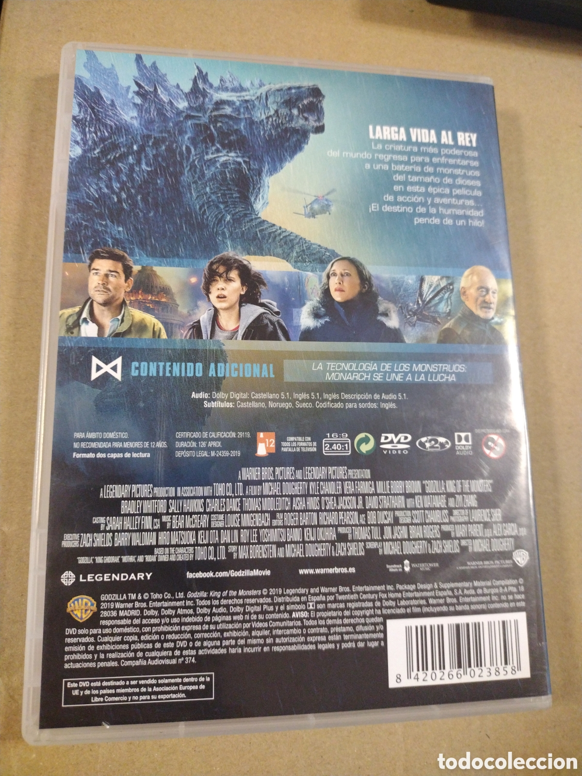 Cine: Godzilla: Rey De Los Monstruos. DVD. - Foto 2