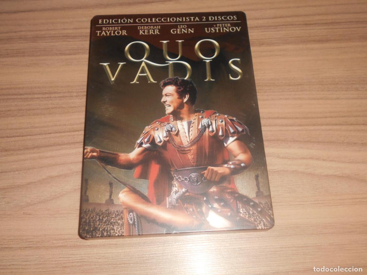Cine: QUOVADIS QUO VADIS Edicion Especial CAJA VACIA METALICA de 2 DVD NO INCLUYE los DISCOS Como NUEVA