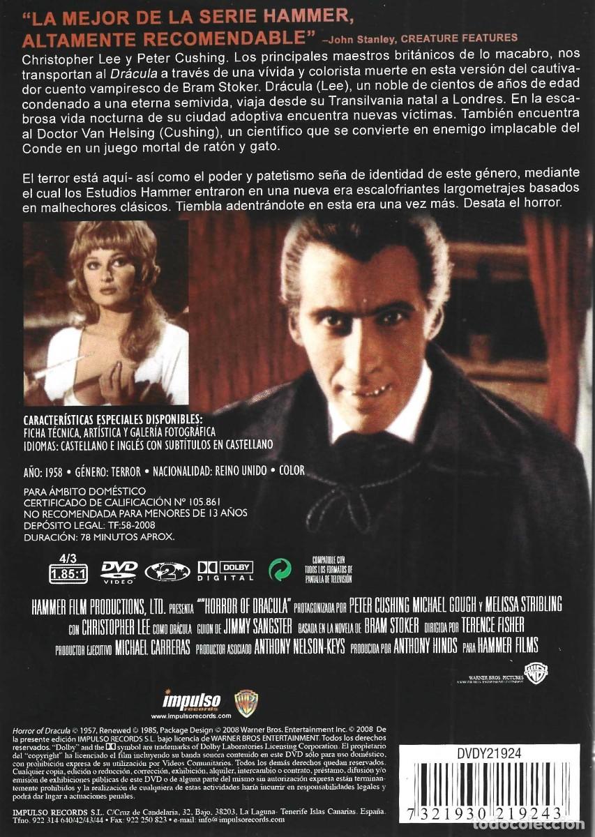 Cine: DR&Aacute;CULA CHRISTOPHER LEE (DVD)... - Foto 2