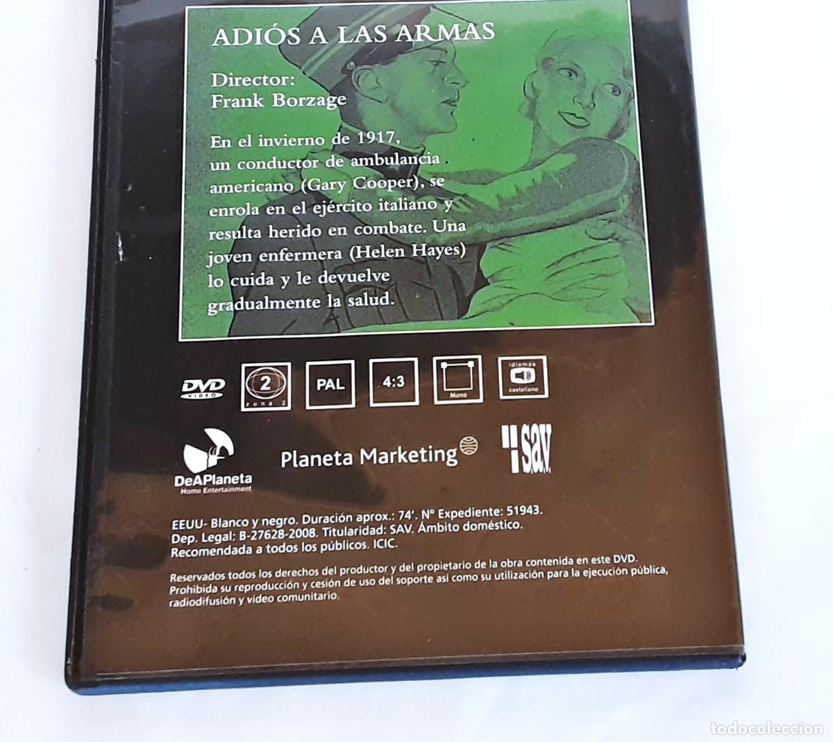Cine: DVD ADIOS A LAS ARMAS GARY COOPER - Foto 3