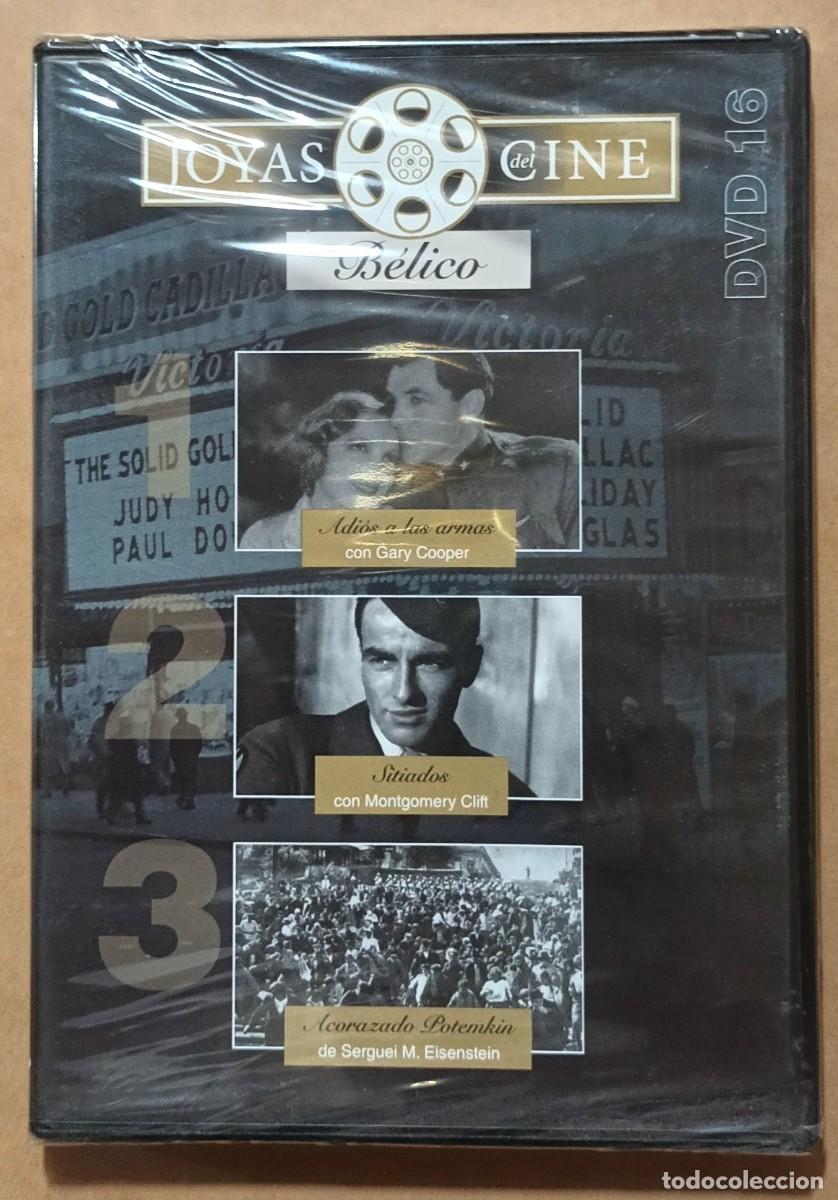 Cine: DVD - JOYAS DEL CINE 16 - B&Eacute;LICO - ADI&Oacute;S A LAS ARMAS / SITIADOS / ACORAZADO POTEMKIN ** PRECINTADO