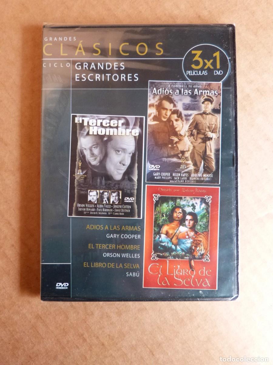 Cine: Pelicula de DVD El tercer hombre Adios a las armas El libro de la selva ( Nueva precintada )