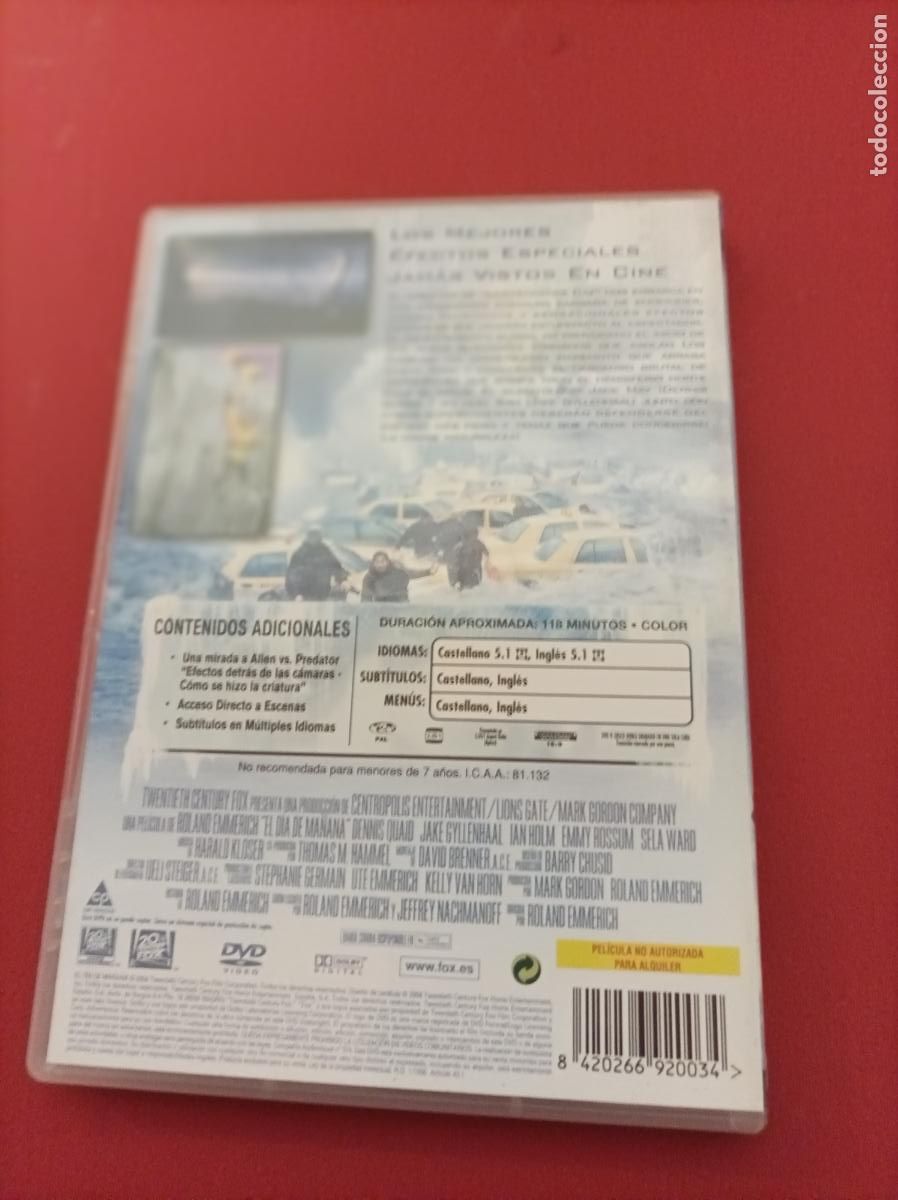 Cine: DVD EL DIA DE MA&Ntilde;ANA - Foto 3