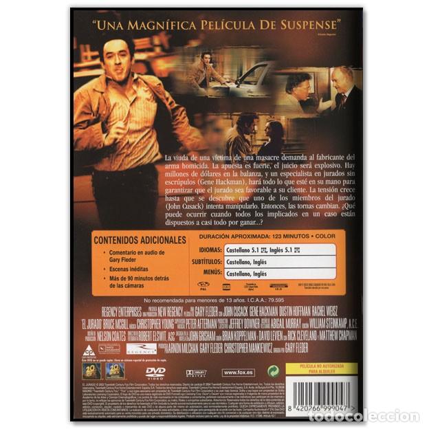 Cine: EL JURADO DVD (John Cusack, Gene Hackman) - Foto 2