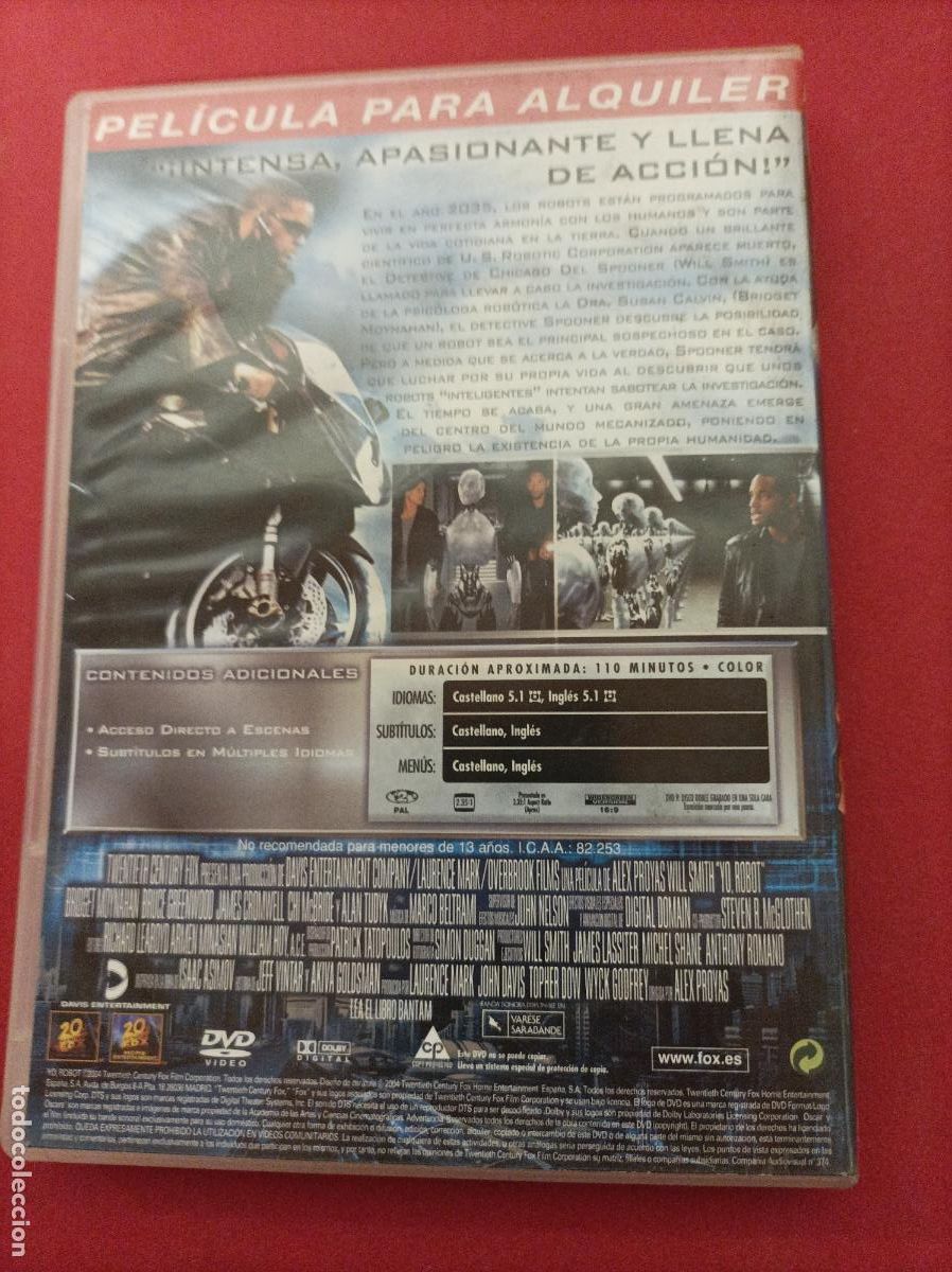Cine: DVD YO ROBOT WILL SMITH - Foto 3