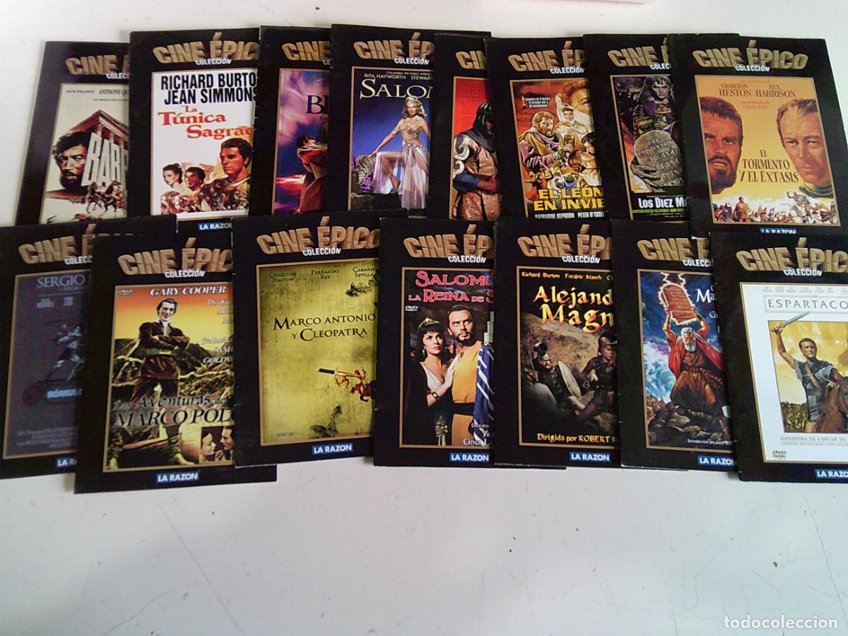 Cinema: Lote 15 pel&iacute;culas de DVD de Cine &Eacute;pico variado