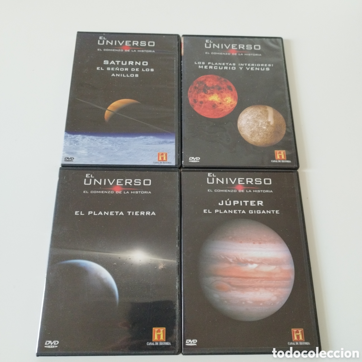 Cine: LOTE 4 DVD / EL UNIVERSO / EL COMIENZO DE LA HISTORIA / CANAL DE HISTORIA