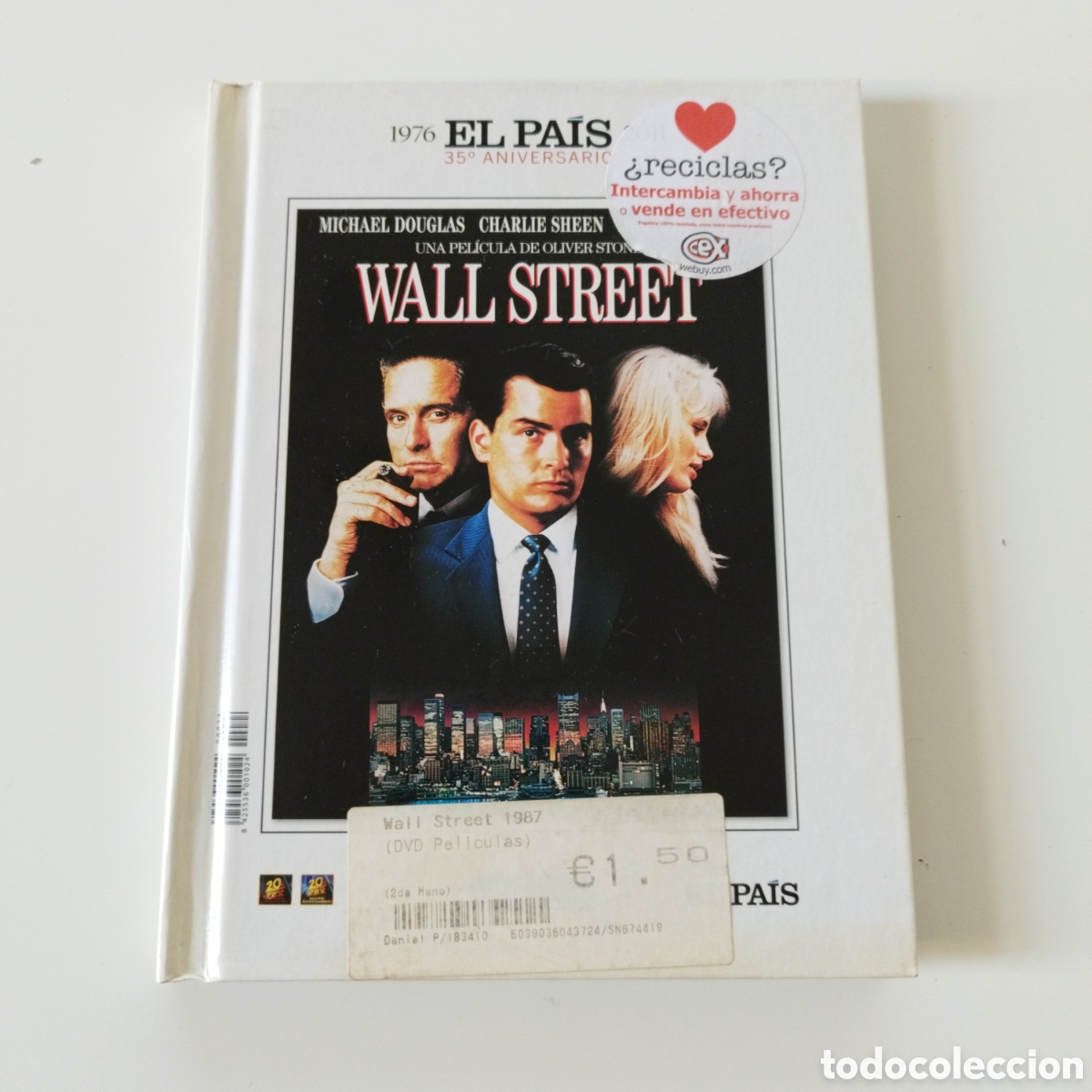 Cine: LIBRO DVD / WALL STREET / MICHAEL DOUGLAS / CHARLIE SHEEN