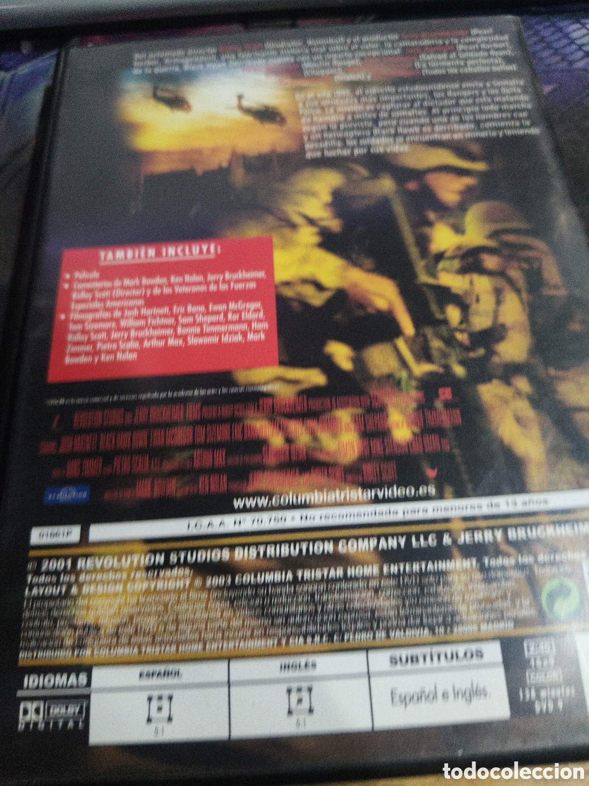 Cine: Black hawk derribado DVD -221 - Foto 2