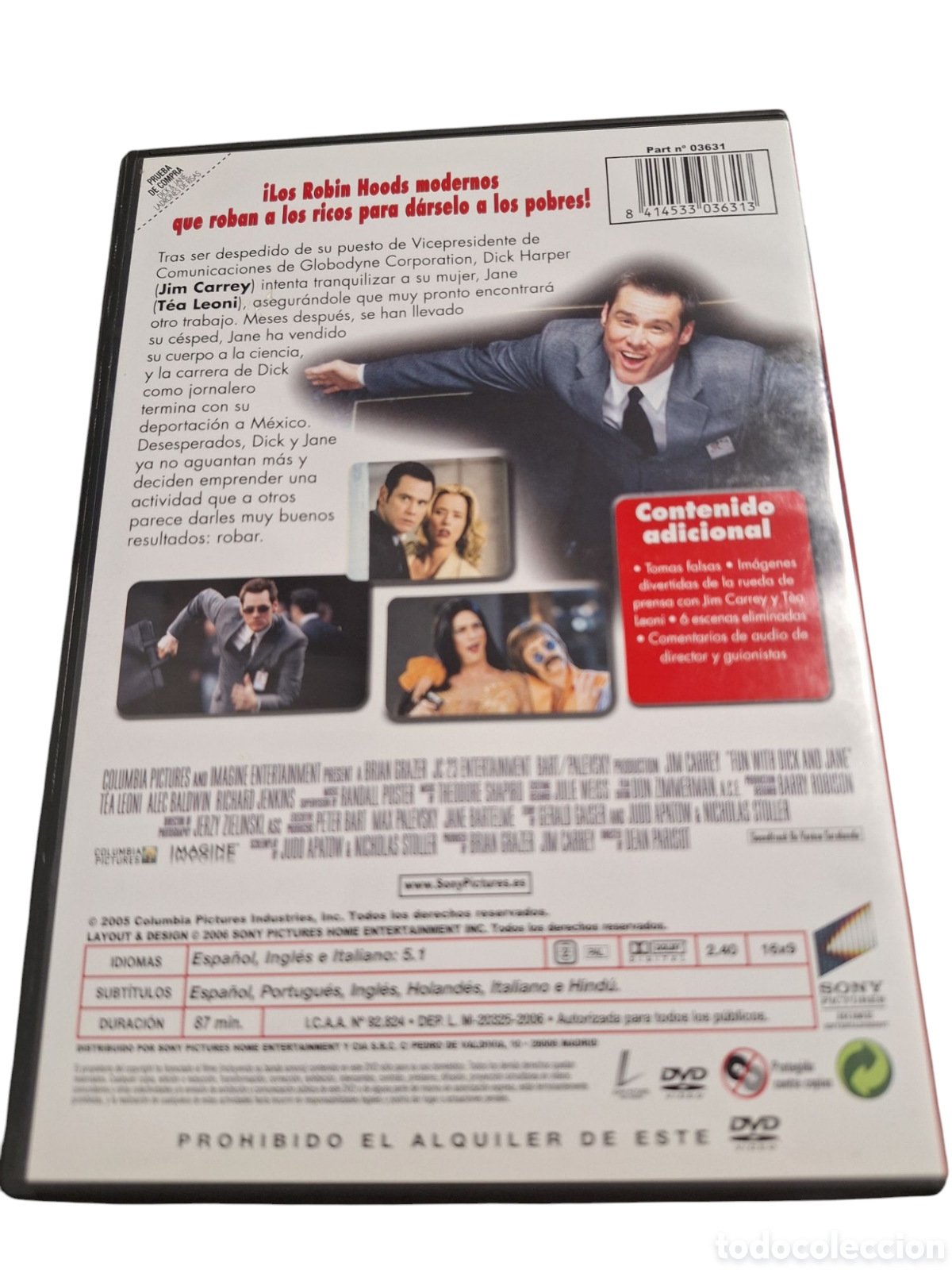 Cine: CND17 Dick y jane ladrones de risa DVD COMO NUEVO - Foto 2
