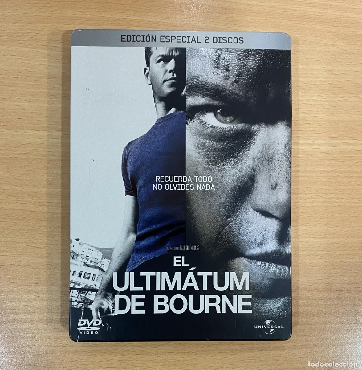 Cine: DVD CAJA MET&Aacute;LICA STEELBOOK 2 DISCOS CINE DE ACCI&Oacute;N - EL ULTIM&Aacute;TUM DEL BOURNE (2007)