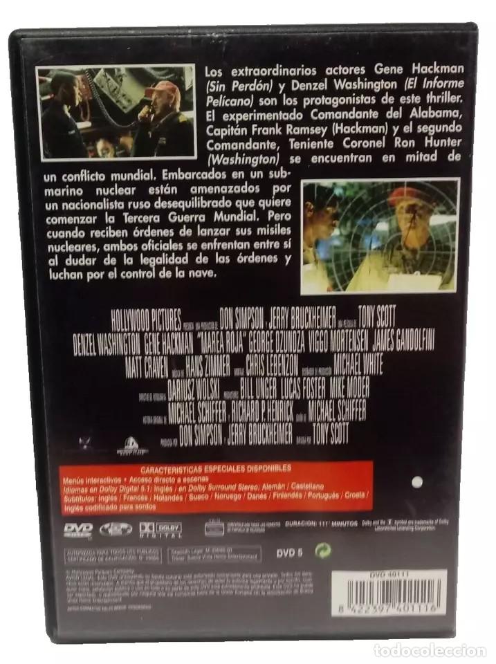 Cine: MAREA ROJA DVD Gene Hackman - Foto 2