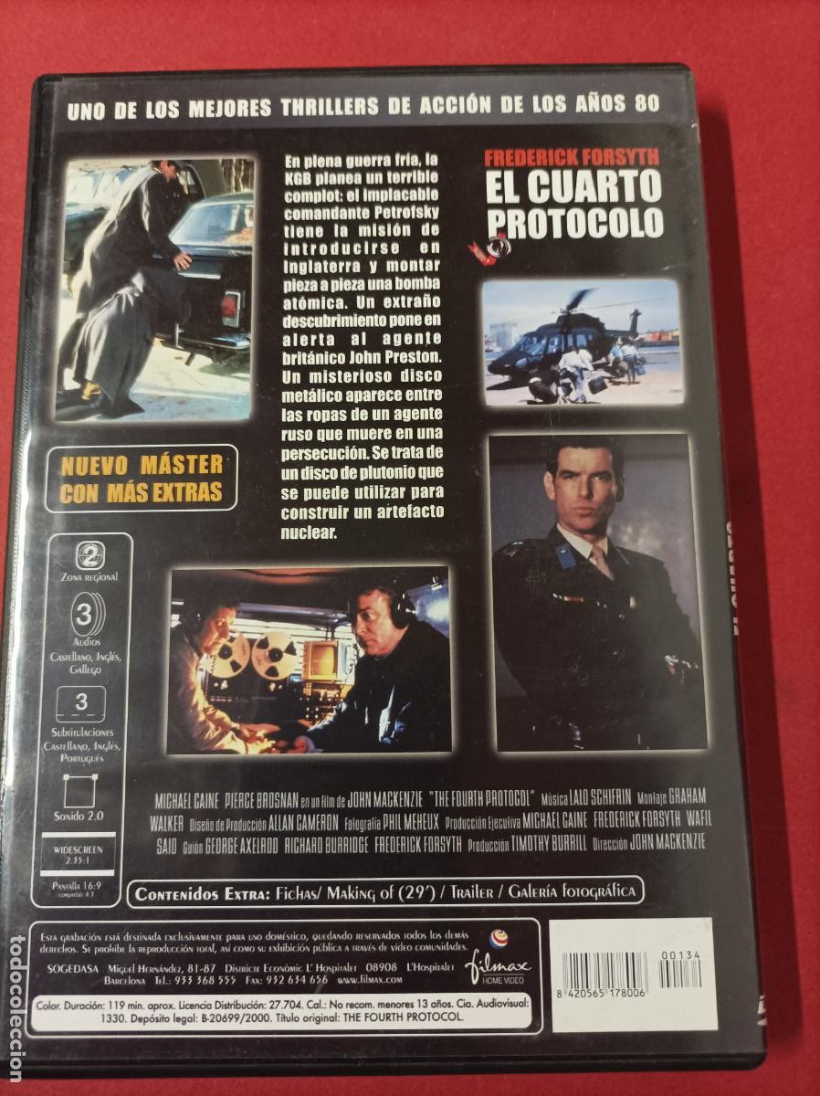 Cine: DVD EL CUARTO PROTOCOLO - Foto 3