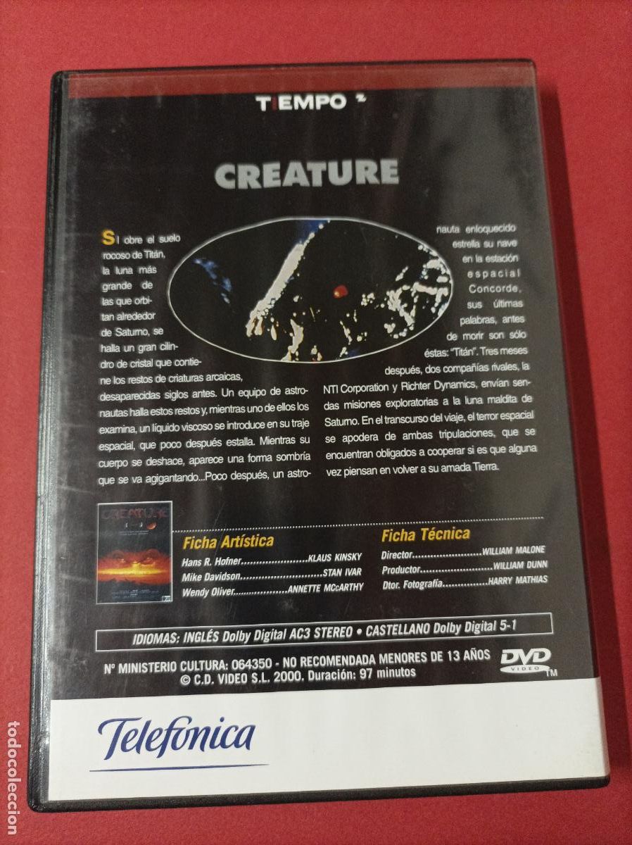 Cine: DVD CREATURE WILLIAM MALONE - Foto 3