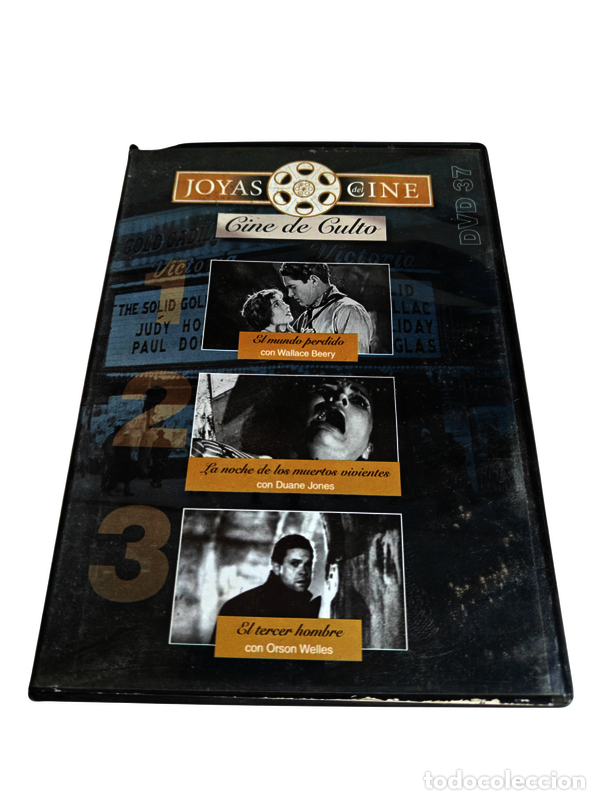 Cin&eacute;ma: S257 El mundo perdido, La noche de los muertos vivientes, el tercer hombre DVD SEGUNDA MANO