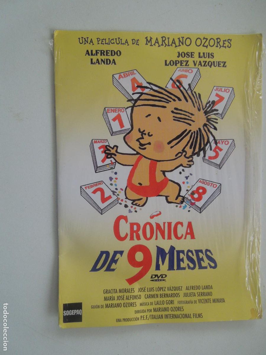 Cin&eacute;ma: CRONICA DE 9 MESES - ALFREDO LANDA - LOPEZ VAZQUEZ - DVD EN CAJA CARTON PRECINTADA