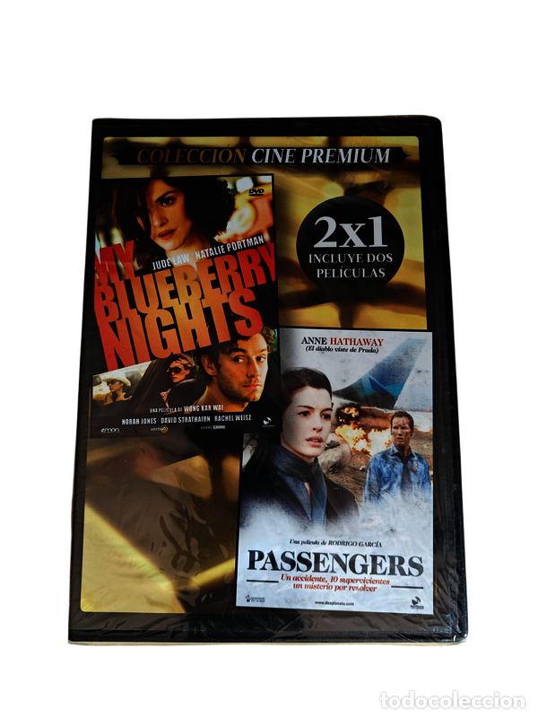 Cinema: TF13 My Blueberrry Nights, Passengers DVD TAPA FINA PRECINTADO
