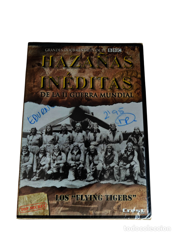 Cinema: TF15 Haza&ntilde;as ineditas de la II guerra mundial, los Flying Tiguers DVD TAPA FINA PRECINTADO