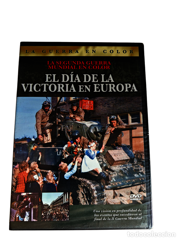 Kino: TF16 La segunda guerra mundial en color, el dia de la victoria de Europa DVD TAPA FINA PRECINTADO