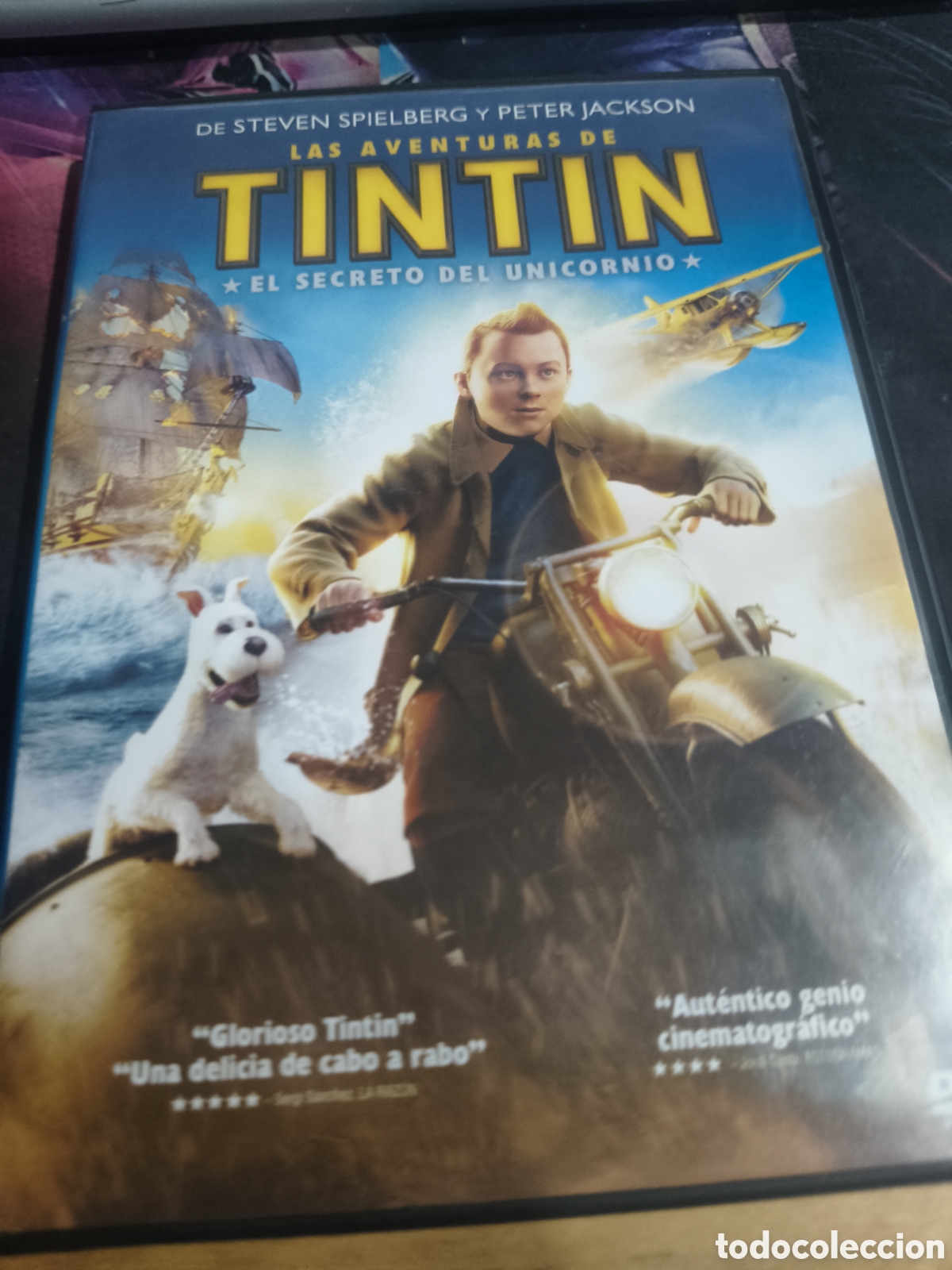 Cine: Las aventuras de Tint&iacute;n el secreto del unicornio DVD -401 (videoclub)