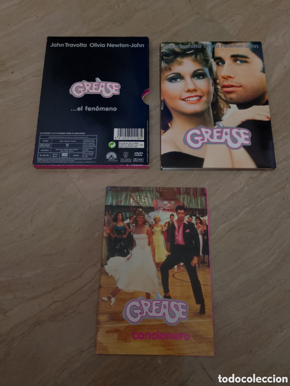 Kino: Dvd. Grease. Edici&oacute;n Especial con libreto de canciones.