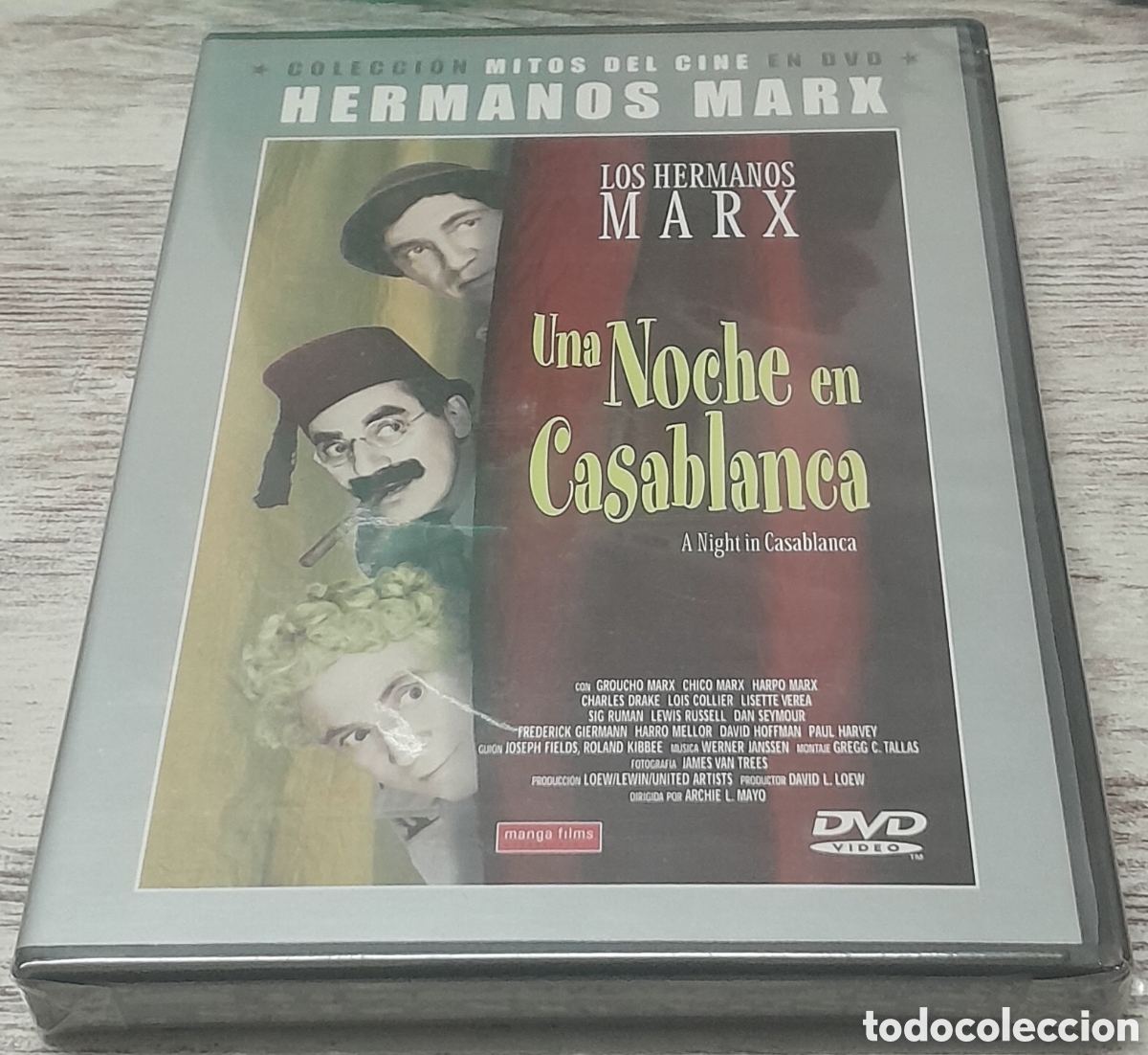 Cinema: UNA NOCHE EN CASABLANCA - PRECINTADO - COLECCION MITOS DEL CINE