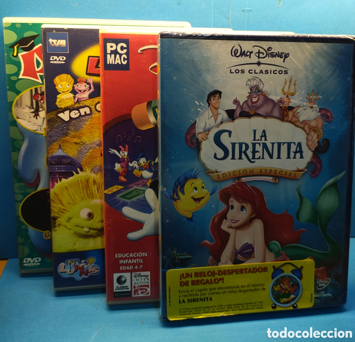 Cine: LOTE 5 PELICULAS DIBUJOS + INTERACTIVO PC/MAc DISNEY.