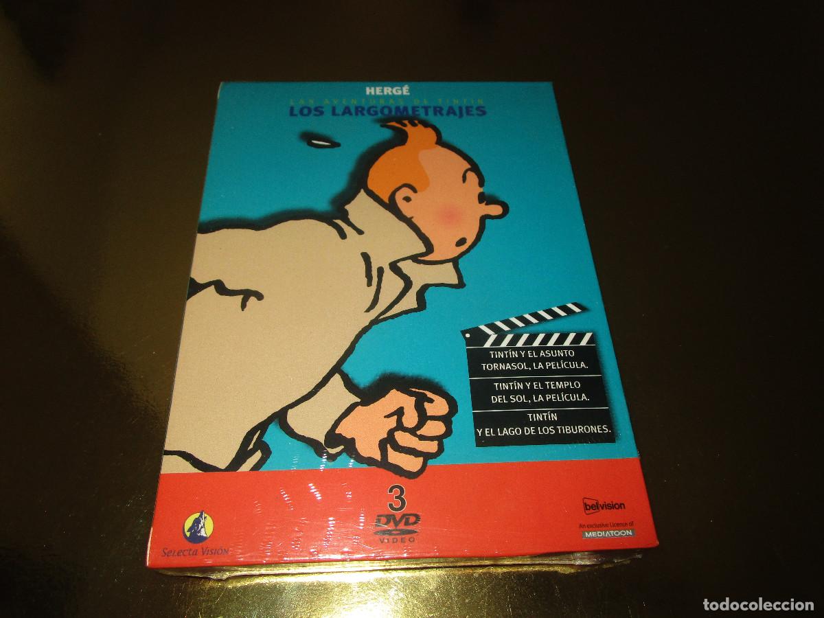 Cine: LAS AVENTURAS DE TINTIN ( LOS LARGOMETRAJES ) - 3 DVD - 8253273 - PRECINTADO - SELECTA VISION -HERGE