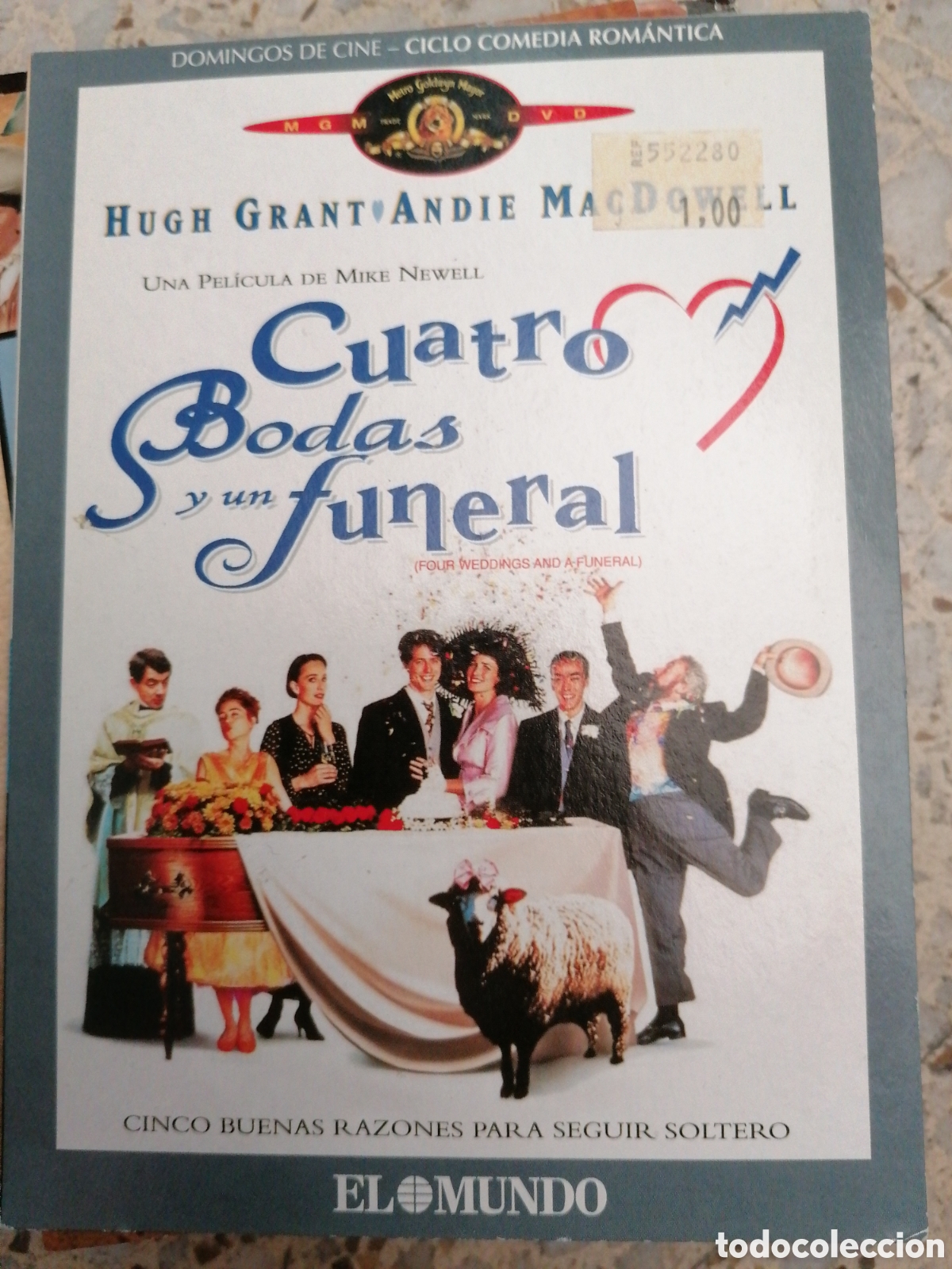 Cinema: DVD CUATRO BODAS Y UN FUNERAL HUGH GRANT CARTON