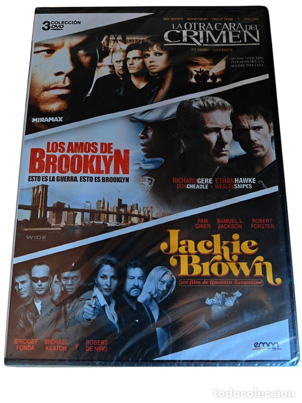 Cin&eacute;ma: ND23 3dvd Jacky Brown, Los amos de Brooklyn, La otra cara del crimen DVD PRECINTADO