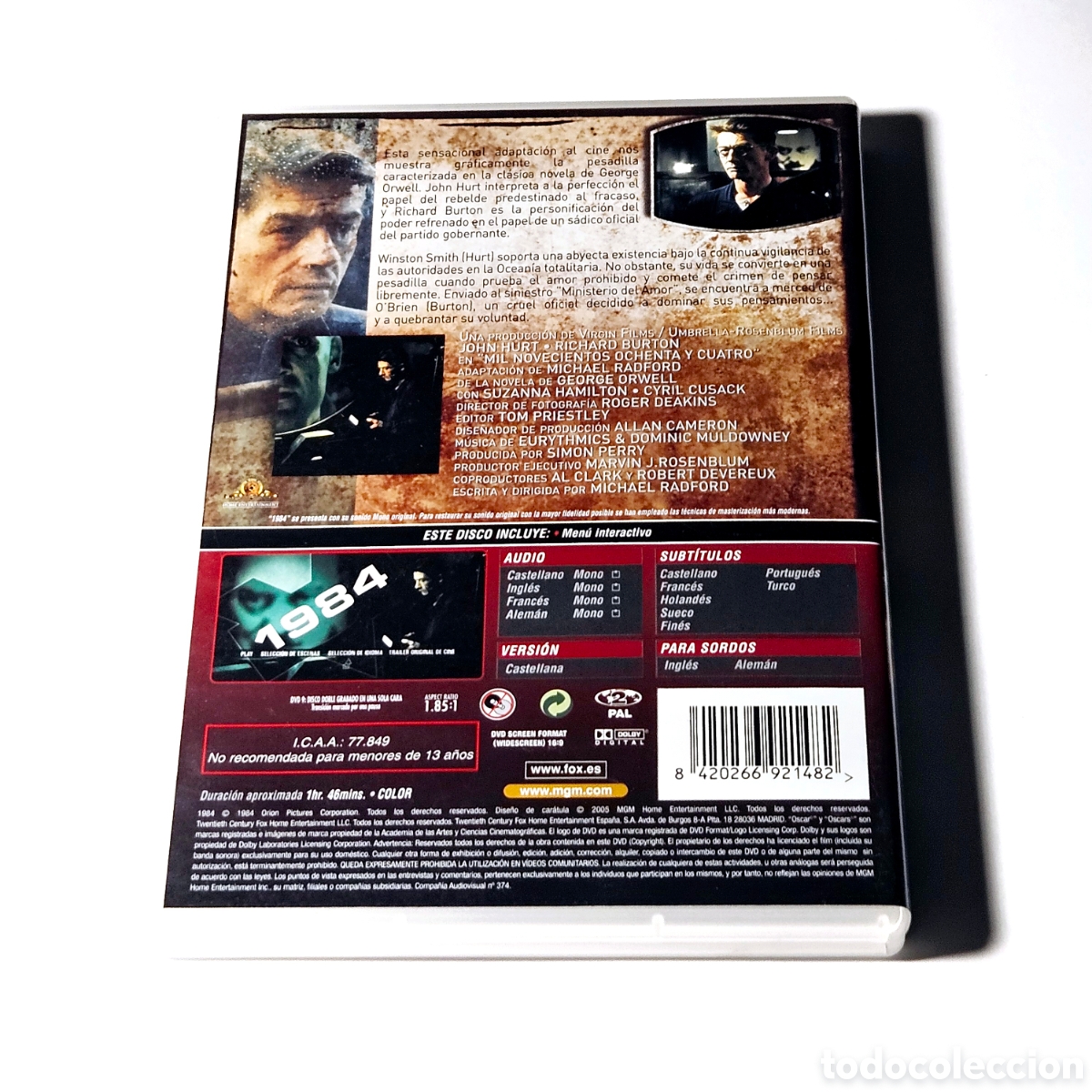 Cine: 1984 (DVD) John Hurt - Foto 2