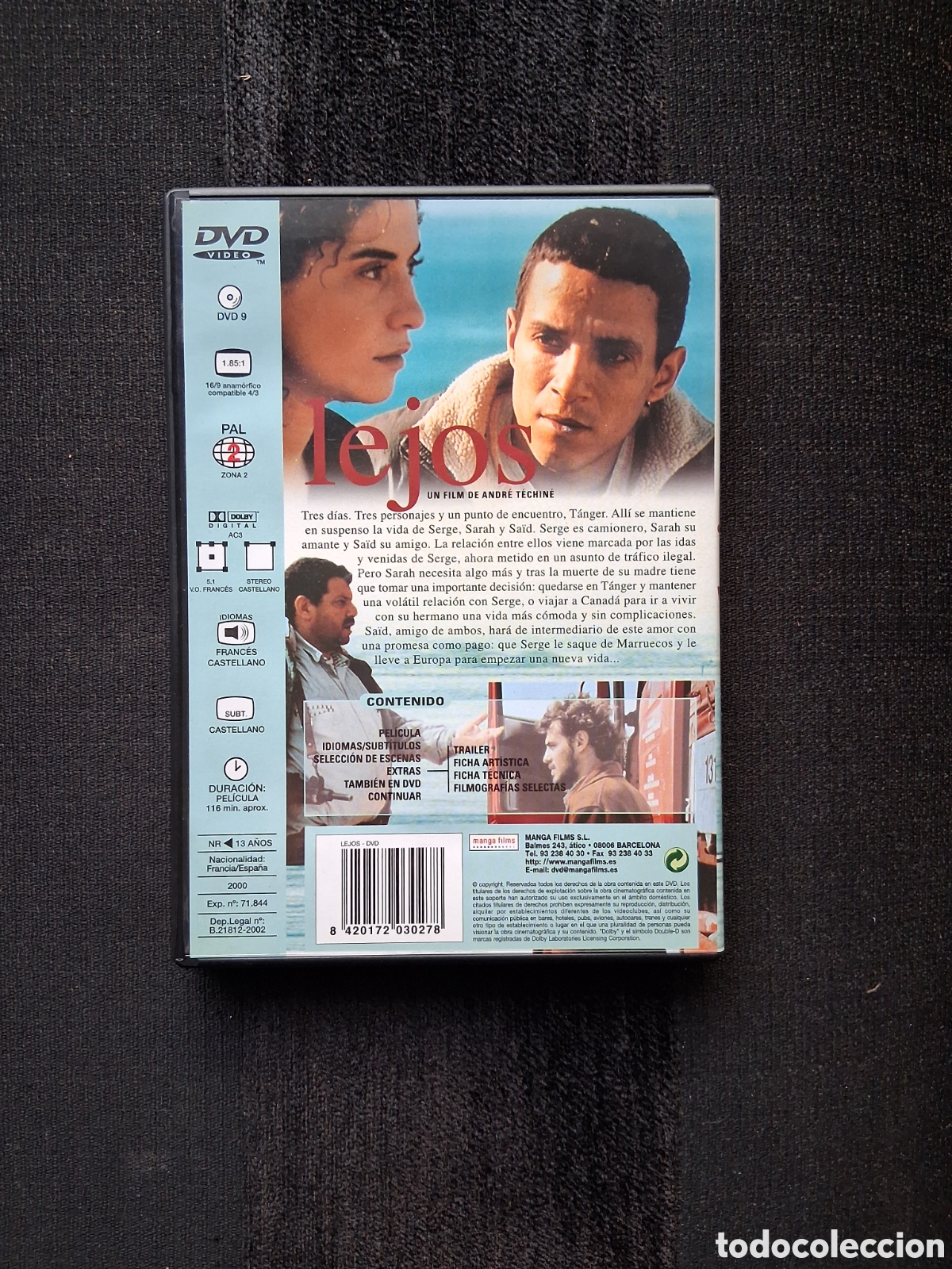 Cine: DVD - &rdquo;LEJOS&rdquo; de Andr&eacute; T&eacute;chin&eacute;. A&ntilde;o 2000. - Foto 2