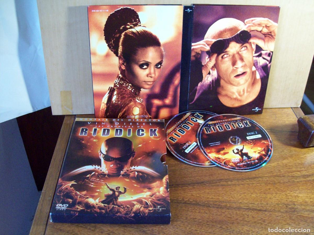 Cine: LAS CRONICA DE RIDDICK - VIN DIESEL - DOBLE DVD EN ESTUCHE DE CARTON CON MONTAJE DEL DIRECTOR