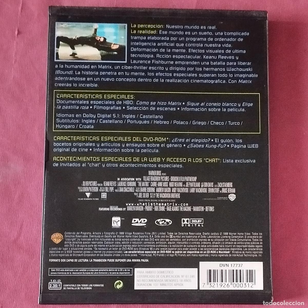 Cine: MATRIX - KEANU REEVES - DVD - Foto 2