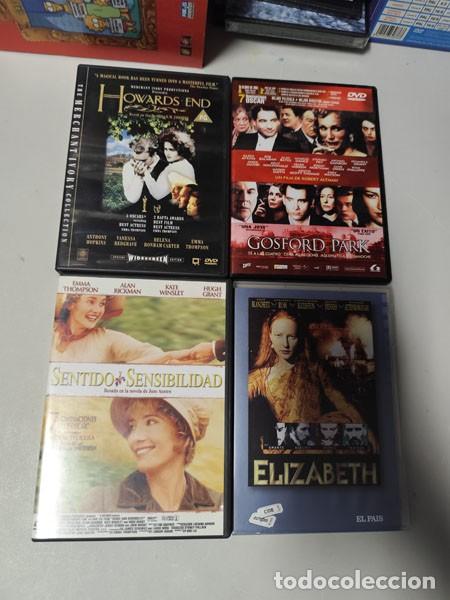 Cinema: DVD LOTE 4 PEL&Iacute;CULAS DE &Eacute;POCA INGLESAS - SENTIDO Y SENSIBILIDAD, GOSFORD PARK, ELIZABETH, HOWARDS...