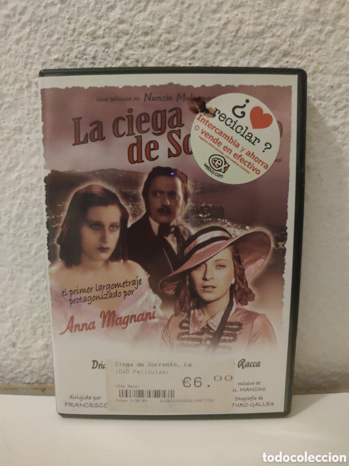 Cinema: Dvd - La ciega de Sorrento - La cieca di Sorrento - 1934 - Nunzio Malasomma, Anna Mangani - Drama