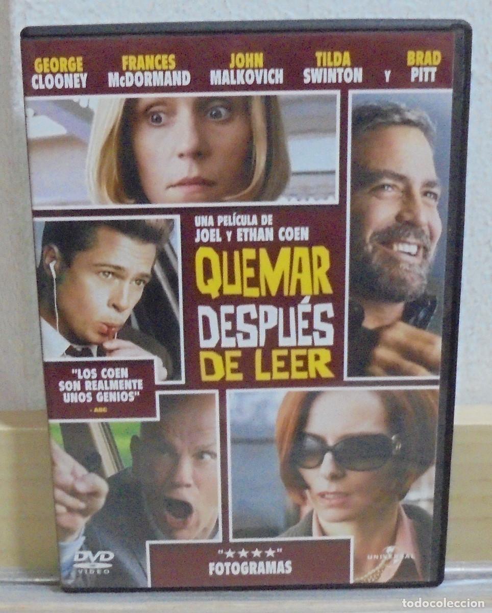 Cinema: Quemar despu&eacute;s de leer, pel&iacute;cula de Joel y Ethan Coen -- DVD