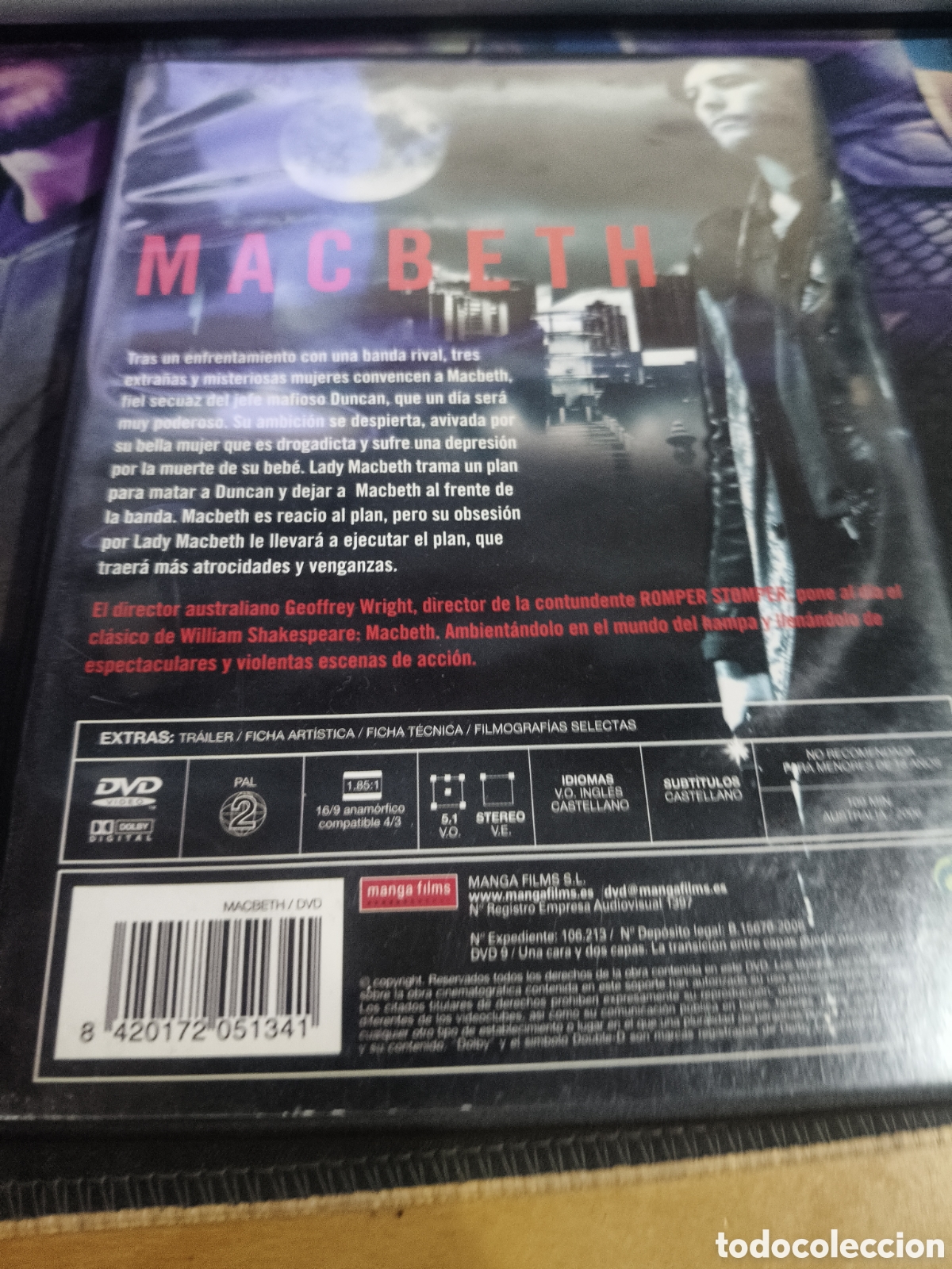 Cine: Macbeth DVD -409 (videoclub) - Foto 2