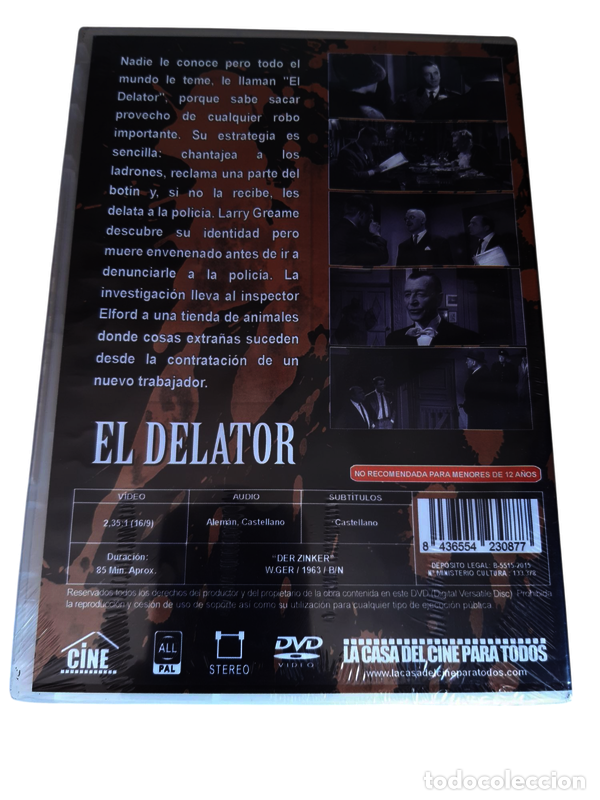 Cine: ND10 El delator DVD PRECINTADO - Foto 2