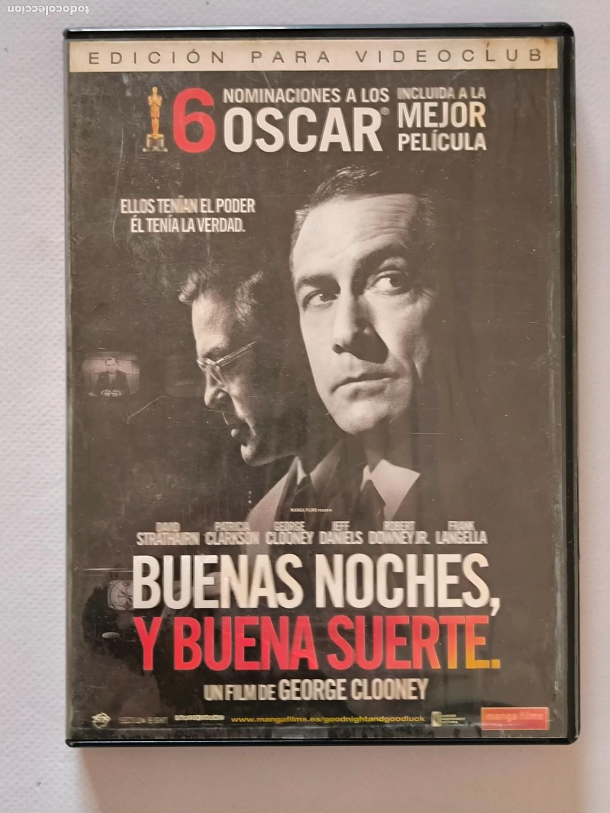 Cinema: DVD BUENAS NOCHES, Y BUENA SUERTE - EDICION DE ALQUILER (5O)