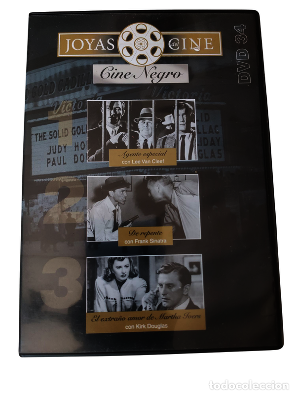 Cinema: S596 Agente especial, De repente, El extra&ntilde;o amor de Martha Ivers DVD SEGUNDA MANO